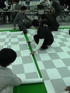 座標校正用シートの展開